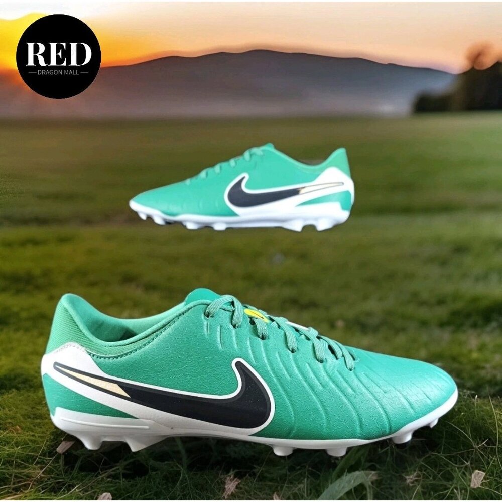 Nike Tiempo Legend 10 Elite FG Green Soccer Cleats HJ7272-300 - Men's Size 11